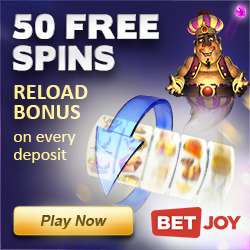 BetJoy Online Casino Reload Bonus